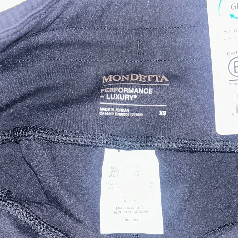 Mondetta Black Bike Shorts High-Waisted Matte - Picture 5 of 7